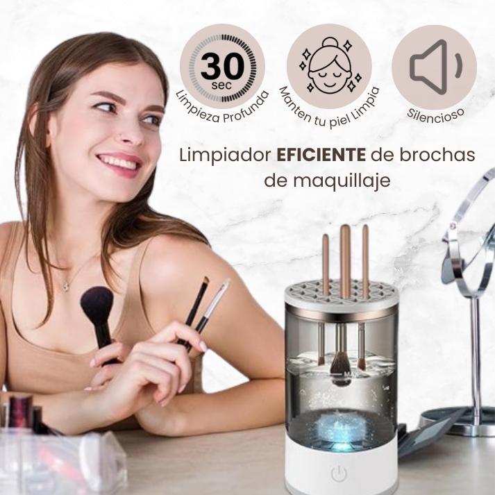 Limpiador Automático de Brochas de Maquillaje